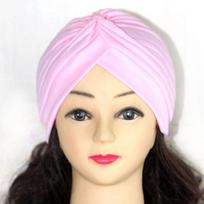 Madingas musulmoniškas turbanas moterims, islamo vidinis hidžabo gobtuvas, susuktos arabiškos galvos apdangalai, Musulman Turbante Mujer beige