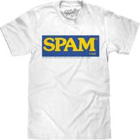 „Tee Luv“ vyriški marškinėliai su SPAM maisto logotipu L balta