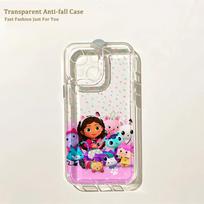 Cute G-Gabbys D-Dollhouses Phone Case For iPhone 17 16 16e 15 14 13 12 11 Mini Pro Max X XR 7 8 Air Plus Transparent Back Cover iPhone 13 gray