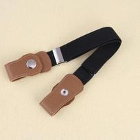 Naujas vaikiškas elastinis diržas be sagties juosmeniui, tempimo diržai mažiems vaikams, reguliuojami berniukų ir mergaičių diržai džinsams 40-65cm black