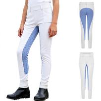 Merginų Jodinėjimo Kelnės Equastrian Kelnės Elastingas Juosmuo Leginsai Su Šoninėmis Kišenėmis Treniruotėms ir Varžyboms 15-16 Years white