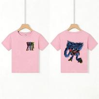 Kids T - shirt with Huggy Wuggy (Poppy Playtime) Print, Premium Cotton, Unique Design, Top - choice for Children's Casual Wear, 140 blue