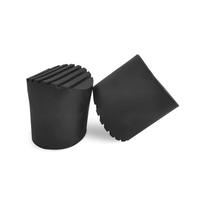 2 Pcs Replacement Boots Extend Telescopic Ladder Accessories Ladder Cover  Component gray