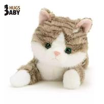 Naujas Originalus Hug Baby Simuliacinis Gulintis Katinas Lėlė Katino Lėlė Vaikų Miego Pagalvė Gimtadienio Dovana Felis Silvestris Catus 45cm beige