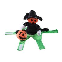 Halloween Pet Pumpkin Horse Riding Costume for Dogs and Cats XL juoda