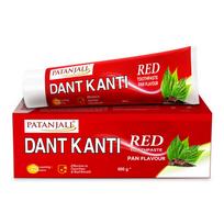 Patanjali Dant Kanti Red Toothpaste 800G (200X4) With Pan Flavour, Helps In Reduction In Bad Breath, Cavity Free Smile, Freshness With Protection red