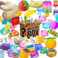 Blind Box Mystery Kawaii Cat Paw hi Squishy, Simulated Food Fidget Toy, Cute Squeeze Foot Toy Antistress Stress-Relief red