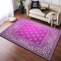 Bandana 3D spausdintas kilimas Namų kilimas Grindų kilimėlis Namų dekoravimui 60cm x 90cm black