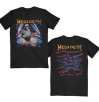 Megadeth Killing Road 2022 Tour dvipusiai unisex marškinėliai XXXL gray