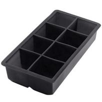 Pudingo formos kubelių ledo gaminimo aparatas didelis kubas 6/8 kvadratinių padėklų formelės viskio kokteiliai silikonas 8 lattice black