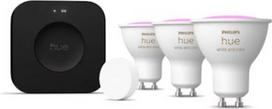 Hue Starter set, LED bulbs GU10 4.2W 400lm White and Colour Ambiance 3pcs. + Smart button + Hue Bridge Pro 929003666514 | 8720169374560