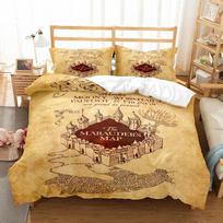 School Plan Duvet Cover Set UK Single Double Queen US Twin Full King Size pkm Bed Linen Set 150x220cm