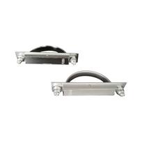 XAC21-L100 Laishengyuan 304# Brushed Stainless Steel Tatami Handle with Customized Processing for Wardrobe Door (White,Brass Door&Door Lock) balta