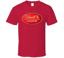 New Lindt Lindor Swiss Chocolate T Shirt L red
