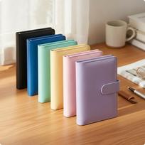 6 Pieces A6 Binder-Binder Planner Professional for Daily Scheduling, Students gray