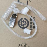 Radiation-Free Transparent Air Tube Headset with Detachable Accessories for Mobile Phones and Walkie-Talkies Air Tube Earbud