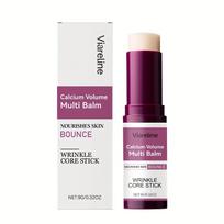 1pc Collagen Moisturizing Cream Stick Vitamin C E Hydrates Non Greasy Boosts Collagen Plumps Skin Smooths Pre Makeup Base All Types white