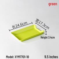 Melamine Skewer Plate Holder for Hot Pot, BBQ, and Self-Service Display yellow