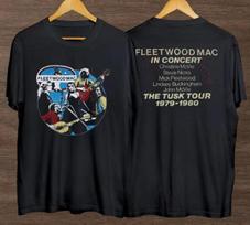 Vintage Fleetwood Mac Tusk Tour 03980s Concert Tribute T-Shirt Unisex T-Shirt L gray