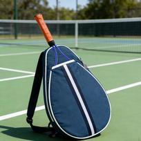 Teniso rakečių krepšys, vieno peties, talpina saugojimui, badmintono raketė, oranžinis
