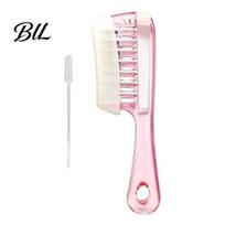 Professional Hair Oil Applicator Comb, Refillable Scalp Applicator, Leak Proof Care Accessories Dispenser, Massaging Comb for Men Women Essential rožinė