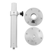 Removable Table Leg 445‑685mm Height Adjustable Telescopic Aluminum Alloy Frosted Silver for RV Yacht Camper