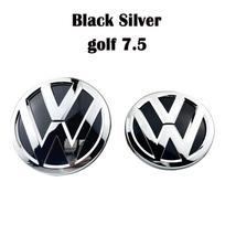 2026 Naujas 1 rinkinys Volkswagen VW lipdukų aksesuarams ABS automobilio priekinių grotelių emblema galinės bagažinės ženklelis logotipas Golf 6 7 7.5 MK6 MK7 MK8 Polo EQ1 black