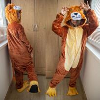 Žieminis flanelinis minkštas šiltas vienaragis kigurumi pižama su gobtuvu gyvūnų animacinių filmų berniukų pižama ilgomis rankovėmis kombinezonas mergaitėms, vaikiški miegui 7T brown