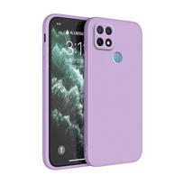 Dėklas Redmi 10A 10C 9C Nfc Coque Apsauga nuo kameros smūgiams atsparus kvadratinis Redmi 10A 9C Nfc matiniai silikoniniai dėklai Funda Redmi 10C violetinė