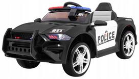 Ramiz vaikiškas policijos automobilis su LED šviesomis, USB ir 23 x 7,5 cm EVA ratais