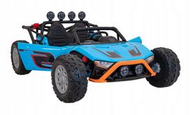 Vaikiškas elektrinis bagiukas Ramiz Racing 5, mėlynas, 2 vietų, su LED žibintais
