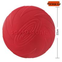 DOG-O-SOAR Bite-Resistant Floating Dog Frisbee Toy for Training and Play Small 15cm raudona