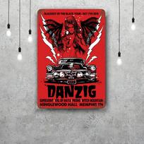 Glenn Danzig Vintažiniai Metaliniai Skardos Ženklai Plakatai Dekoras Retro Metalinė Plokštelė Sienos Meno Dekoras Garažui Barui 20x30cm（7.8x11.8inch） gray
