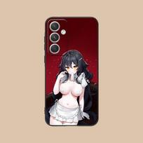 Azur Lane Azuma Mobiliojo telefono dėklas Samsung Galaxy S25 S24 S23 S22 S21 S20 Note20 Plus FE Ultra Spalvos Apsauginis Prabangus Dangtelis Galaxy Note20 Ultra brown
