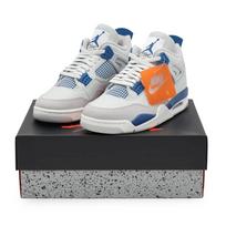 FV5029-141 Nike Air Jordan 4 Retro Industrial Military Blue Neutral Grey (Men's) 12 gray