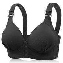 New Arrival: Plus-Size Front-Fastening Nursing Bra for Mums – Pushing-Up, Breathable Mesh Cups, Magnet-Free and Wire-Free Ladies’ Underwear 46/105 juoda