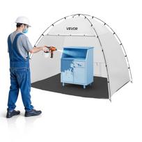 VEVOR Nešiojama dažymo palapinė, 2330 x 1720 x 1900 mm Dažymo palapinės stotis, Purškimo prieglauda su įmontuotu dugnu ir tinkleliu, Didelė erdvė 248 x 184 x 193 cm