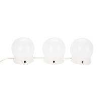 12 vnt. LED veidrodžio šviesos lempa, kosmetikos rinkinys makiažui, pasipuošimui, USB reguliuojamas ryškumas lemputės white