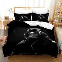 Michael Jackson 3D NEW Duvet Cover Pillowcase Bedding Set Adult Boy Girl Bedroom Decoration Children Single Double Large 135x200cm white