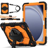 Armor Case For Samsung Galaxy Tab A11 Plus 11 A9 + Plus 11 A11 8.7 inch Rotation Hand Shoulder Strap Kickstand Shockproof Cover Tab A9 8.7 inch