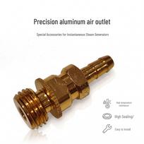 Handheld Multifunctional High-Pressure Steam Cleaner with Copper Valve Connector S20 Aluminum Nozzle Connector brown