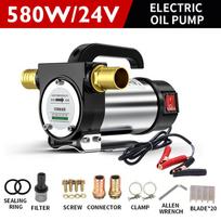 12V/24V/220V forward and reverse electric pumping pump 50L/min self-priming pump DC diesel pump fuel dispenser 580W 24V single turn