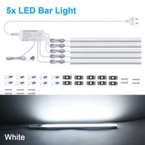 LED po spintele virtuvės šviestuvai su jutikliniu šviesos reguliatoriaus jungikliu Sieninė lempa namų spintelės spintelės foninis apšvietimas 30 40 50 cm su EU US kištuku 30cm