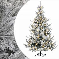 Dirbtinė Sulankstoma Kalėdų Eglutė 150 cm 150 LED Šilta balta