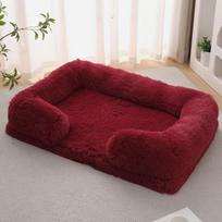 Ramus Didelio Šuns Čiužinys Ortopedinė Kiaušinių Dėžutės Putų ir Memory Putų Gyvūno Sofa Dideliems Neslystantis Dugnas su Plaunamu Nuimamu Užvalkalu L 75x50x14cm