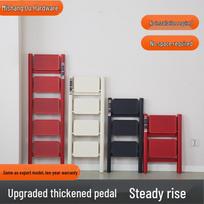 Daugiafunkcinės vidaus/lauko teleskopinės saugios sulankstomos kopėčios Black 3-Tier Flower Stand Ladder (Small)