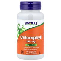 Now Foods Chlorophyll 100mg Veg Capsules 90 Count 90 pcs - 1 ea