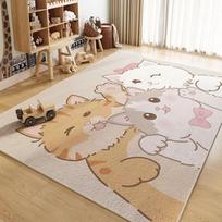 Animacinis vaikiškas flanelinis kilimas Kilimai miegamajam Vonios kambario grindų kilimėlis Kilimas Valgomojo kilimai Svetainės dekoravimui Maison 40x60cm