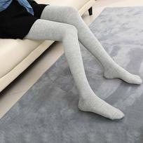 80cm Women's Over-the-Knee Thigh High Socks, Soft Stretchy Cotton Long Stockings for Daily Wear, Cosplay L pilka