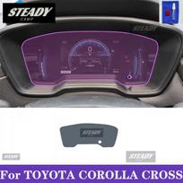 For Toyota Corolla Cross 2022-2023 Car interior Center console transparent TPU Paint protective film Anti scratch sticker LCD Right-hand drive gray